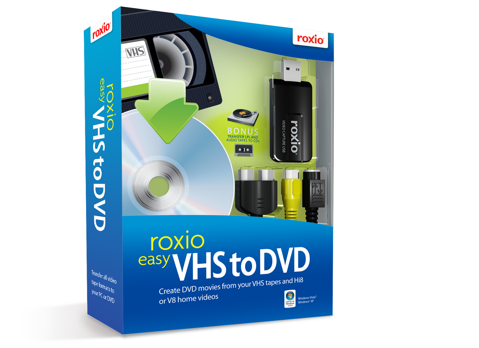 Roxio - Easy VHS to DVD Product Imagery Roxio - Easy VHS to DVD Product Imagery