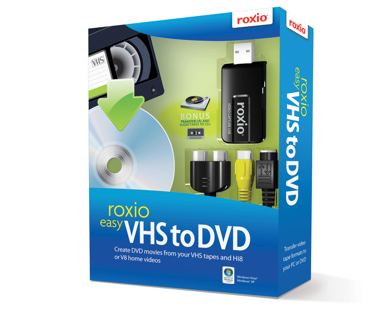 Roxio - Easy VHS to DVD Product Imagery Roxio - Easy VHS to DVD Product Imagery