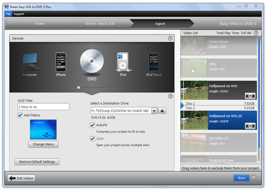 roxio easy vhs to dvd software torrent